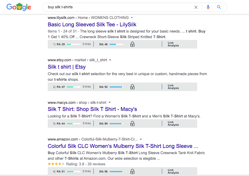 Mozbar helps assess competition to find the perfect keyword for your website