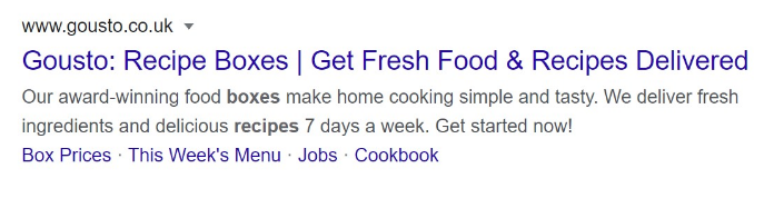 Great example of a meta description to increase the CTR to your website