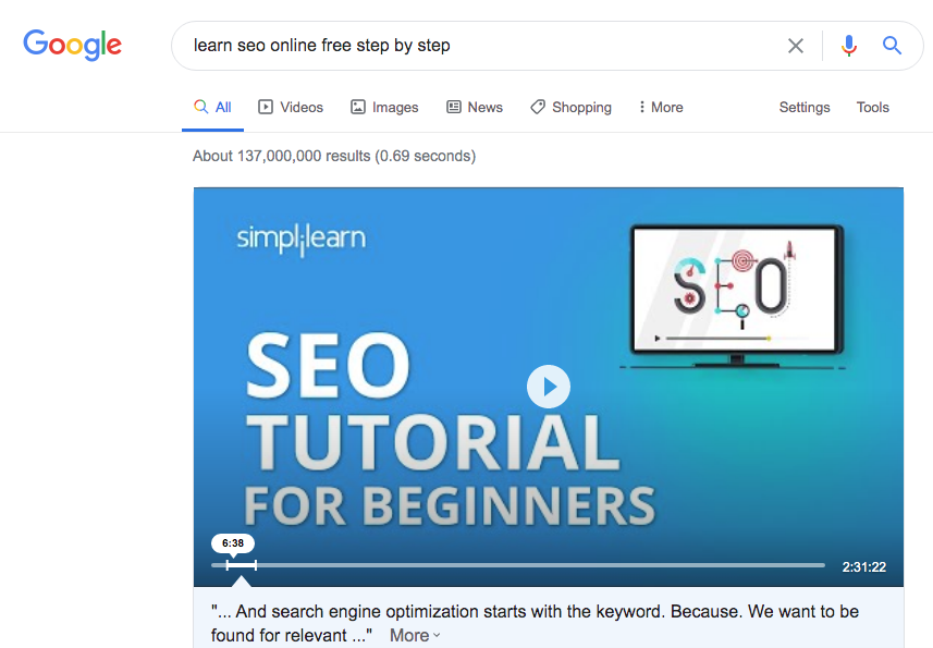 The featured snippet is the place to make your website appear first on Google