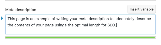 Yoast meta description example for how to manage quality and length for increase in organic CTR