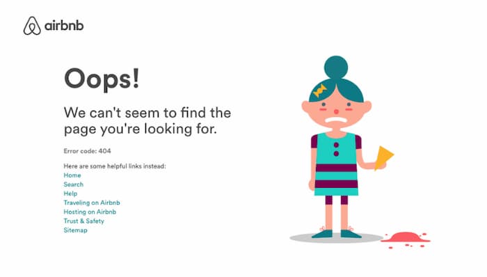 Example of a good 404 page