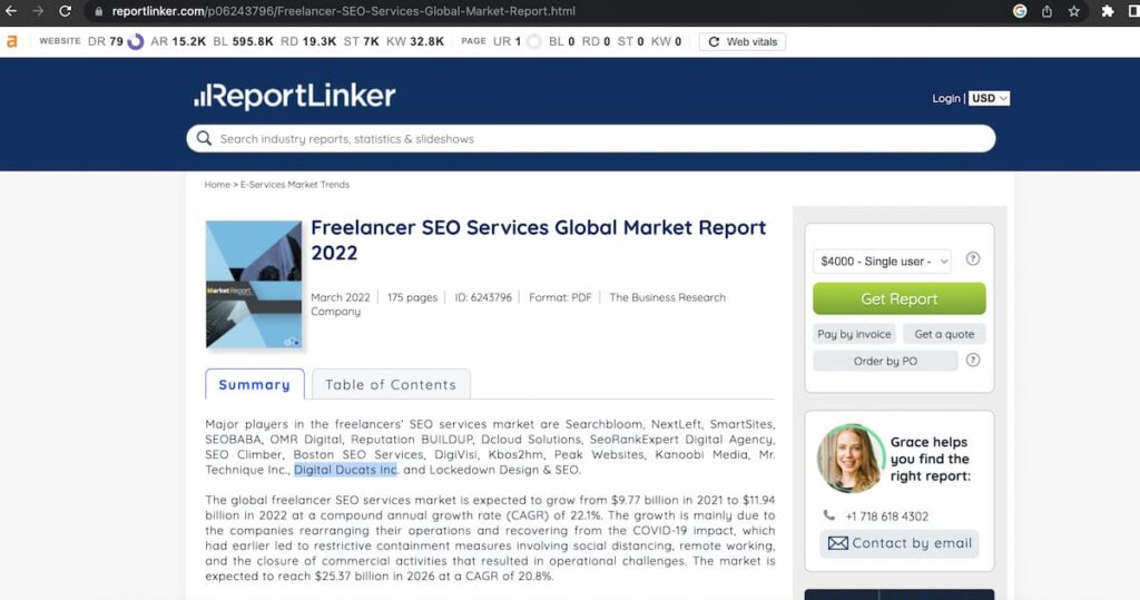 global SEO freelancer