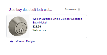 Google shopping SERP features